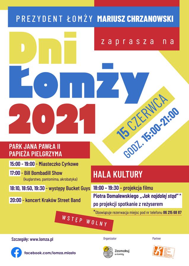 Zapraszamy na Dni Łomży 2021