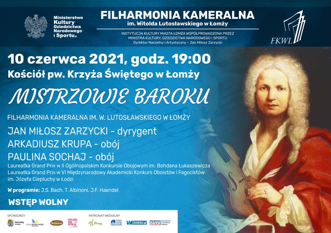 Mistrzowie baroku w Filharmonii Kameralnej w Łomży
