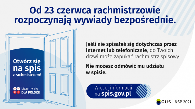 Rachmistrzowie prowadzą wywiady bezpośrednie w Narodowym Spisie Powszechnym Ludności i Mieszkań