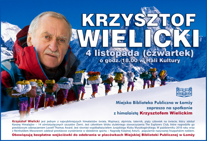 Spotkanie z himalaistą Krzysztofem Wielickim