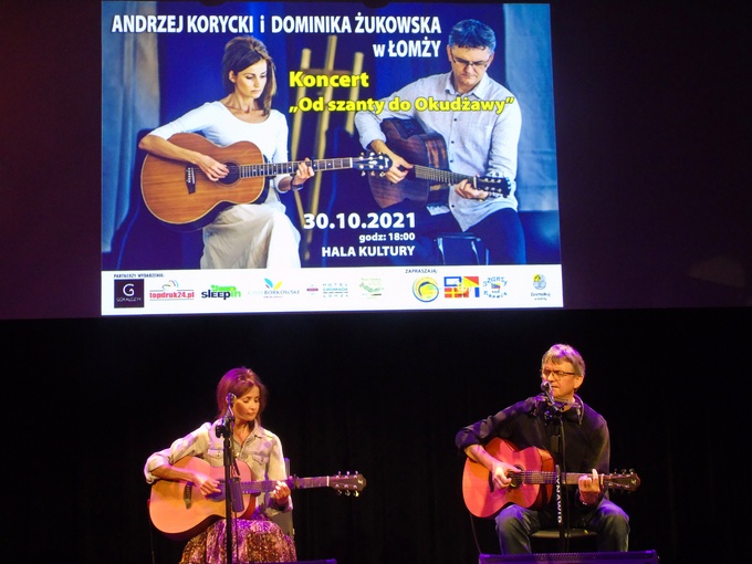 Koncert duetu Andrzeja Koryckiego & Dominiki Żukowskiej w Łomży