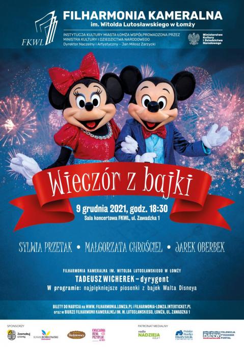 Wieczór z bajkami Disneya w Filharmonii Kameralnej w Łomży