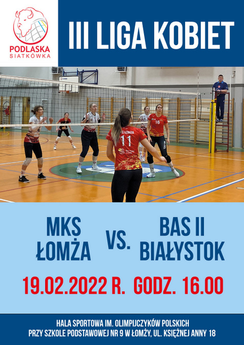 Łomżyńskie siatkarki zagrają z rezerwami BAS-u Białystok