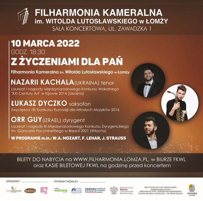 Filharmonia Kameralna w Łomży z życzeniami dla Pań