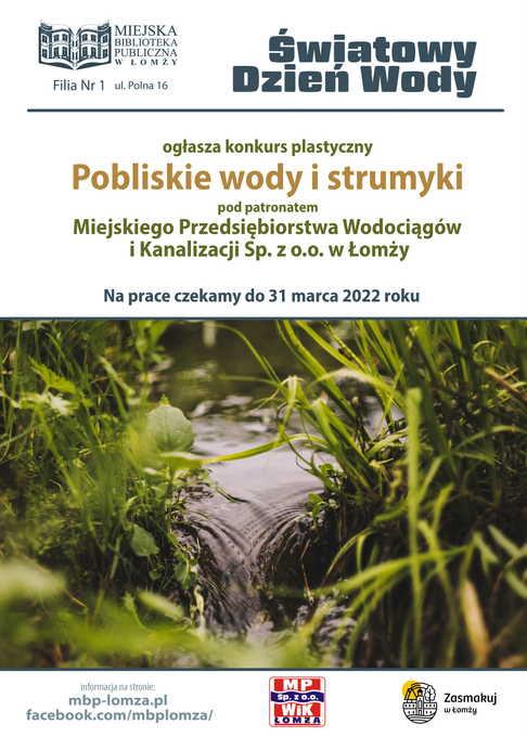 Konkurs plastyczny z okazji Światowego Dnia Wody w MBP