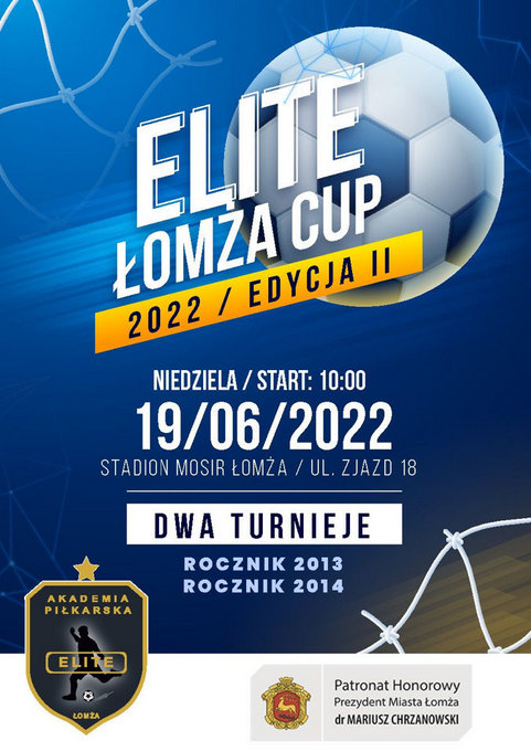 Dzieci zagrają w turnieju piłkarskim. Przed nami ELITE ŁOMŻA CUP 2022