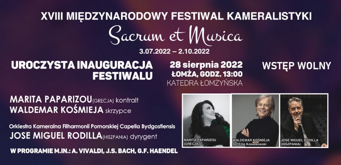 Uroczysta Inauguracja XVIII Festiwalu Sacrum et Musica