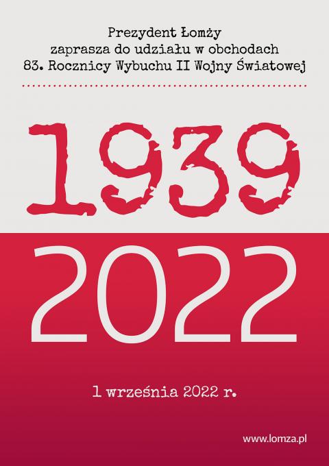 Łomża w 83. rocznicę wybuchu II wojny światowej