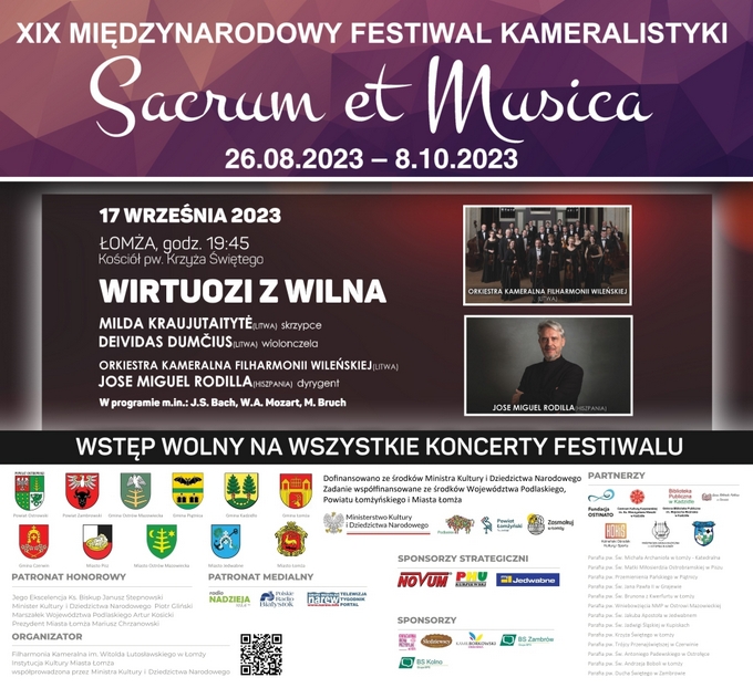 Wirtuozi z Wilna – XIX Międzynarodowy Festiwal Kameralistyki „Sacrum et Musica”