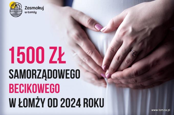 1500 zł samorządowego becikowego w Łomży