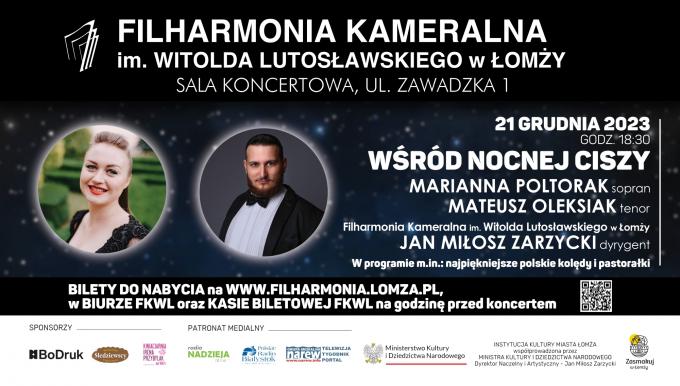 Wśród nocnej ciszy w Filharmonii Kameralnej w Łomży