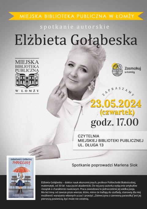 Spotkanie autorskie z dr Elżbietą Gołębiewską