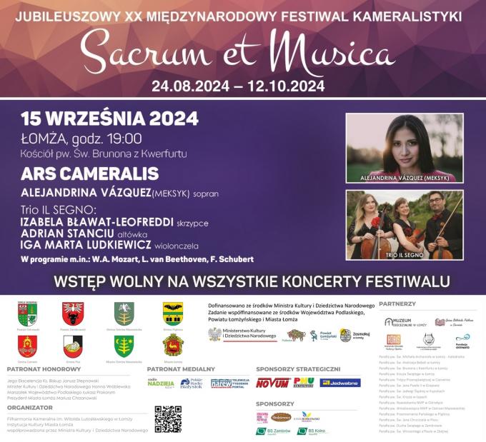 Ars cameralis na festiwalu „Sacrum et Musica” 2024