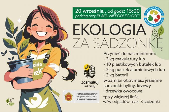 Ekologia za sadzonkę w ramach sprzątania świata