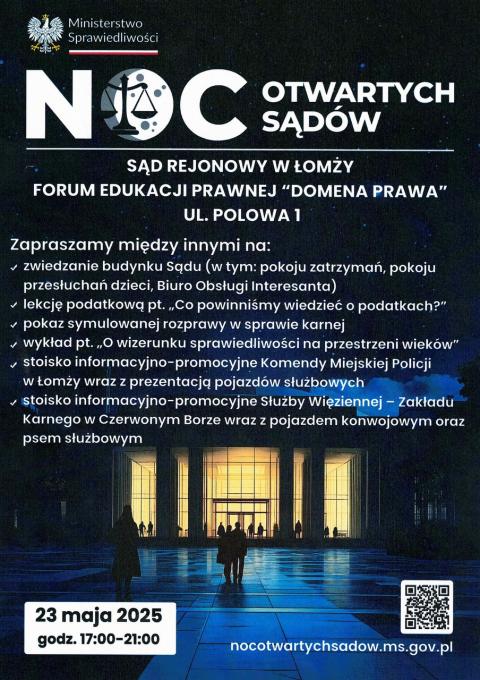 Noc Otwartych Sądów również w Łomży