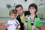 Od lewej: Marcel Bałdyga, Tomasz Waldziński-trener, Bartek Cyndzas