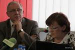 Prezydent Łomży Mieczysław Czerniawski i Skarbnik Miasta Grażyna Kołodziejska