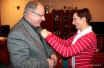 Anna Jesień i Prezydent Łomży Mieczysław Czerniawski