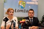 zastępca Prezydenta Agnieszka Muzyk i Prezydent Łomży Mariusz Chrzanowski