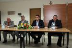 Prezydent Łomży Mariusz Chrzanowski i doradca Prezydenta Mariusz Giełgut spotkali się z załogą łomżyńskiego MPWiK-u