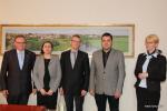 Dyrektor Oddziału IPN w Białymstoku - Barbara Bojaryn-Kazberuk (pierwsza z prawej) gościła u Prezydenta Łomży