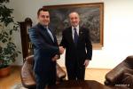Prezydent Łomży Mariusz Chrzanowski i Minister Obrony Narodowej Antoni Macierewicz