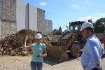 Prezydent Łomży na budowie Filharmonii Kameralnej