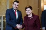 Prezes Rady Ministrów Beata Szydło i Prezydent Miasta Łomża Mariusz Chrzanowski, fot. arch.