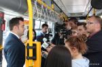 Konferencja prasowa odbyła się w autobusie komunikacji miejskiej