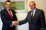 Prezydent Łomży Mariusz Chrzanowski i dyrektor Szpitala Wojewódzkiego w Łomży Roman Eugeniusz Nojszewski