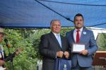 Prezydent Łomży Mariusz Chrzanowski i Andrzej Bojko, prezes Okręgowego Zarządu Podlaskiego Polskiego Związku Działkowców (fot. archiwum)