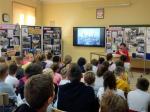Lekcję historii poprowadziła Jadwiga Sosnowska