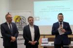 Adam Abramowicz, Rzecznik Małych i Średnich Przedsiębiorców, z-ca prezydenta Łomży Andrzej Garlicki, prezydent Mariusz Chrzanowski