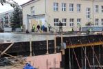 budowa sali gimnastycznej przy Szkole Podstawowej nr 2, foto z dnia 21 kwietnia 2020