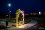 Fotorama z czapką św. Mikołaja w Parku Jana Pawła II - Papieża Pielgrzyma (fot. Kamil Brzostowski)