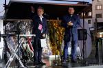 dyrektor Jarosław Antoniuk i prezydent Mariusz Chrzanowski na zakończenie Międzynarodowego Festiwalu Teatralnego 