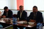 prezydent Mariusz Chrzanowski i jego zastępcy Andrzej Garlicki i Andrzej Stypułkowski