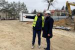 Budowę przedszkola wizytował prezydent Łomży Mariusz Chrzanowski