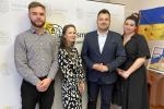 Członkowie stowarzyszenia Youth Human Impact spotkali się z prezydentem Łomży Mariuszem Chrzanowskiim