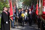 władze Łomży wśród pocztów sztandarowych