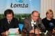 z-ca Prezydenta Beniamin Dobosz, Prezydent Łomży Mieczysław Czerniawski i Rzecznik Prasowy Prezydenta Anna Sobocińska