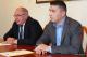 Prezydent Łomży Mieczysław Czerniawski i Prezes BIK Projekt Robert Skarżyński
