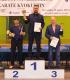 na najwyższym stopniu podium sensei Dariusz Syrnicki - Prezes Łomżyńskiego Klubu Karate