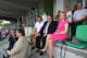 Od prawej Agnieszka Muzyk - zastępca Prezydenta Łomży, prezes Podlaskiego ZPN Witold Dawidowski oraz Mariusz Giełgut - doradca Prezydenta Łomży