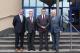 Od lewej: Andrzej Kiełczewski - prezes Parku Przemysłowego Łomża, Iurie Bodrug - ambasador Republiki Mołdawii w Polsce, Mariusz Chrzanowski - Prezydent Łomży oraz Lech Pilecki - konsul honorowy Republiki Mołdawii w Białymstoku