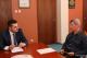 Prezydent Łomży Mariusz Chrzanowski i trener GUKS "Dwójka" Stanisław Niedbała