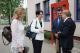 Wiceminister kultury i dziedzictwa narodowego Wanda Zwinogrodzka (w środku) była gościem specjalnym festiwalowej inauguracji