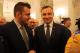 Prezydent Łomży Mariusz Chrzanowski i Prezydent Rzeczypospolitej Polskiej Andrzej Duda