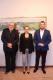Rafał Roskowiński i Katarzyna Sykut z Fundacji Rosk-Art w gabinecie prezydenta Łomży Mariusza Chrzanowskiego