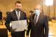 Prezydent Łomży Mariusz Chrzanowski i wicepremier polskiego rządu Piotr Gliński